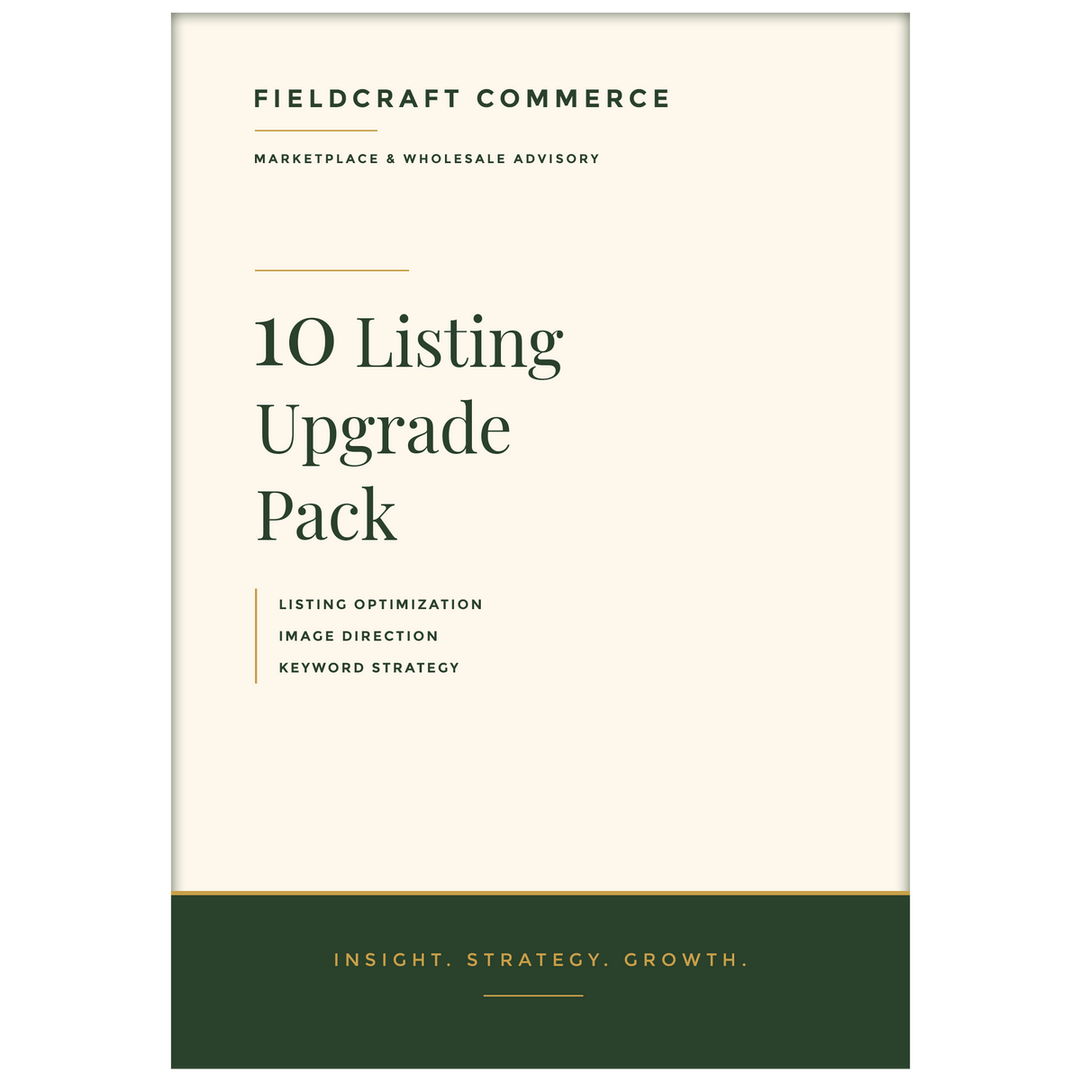 Listing Upgrade Pack (10 listings) cover by Fieldcraft Commerce