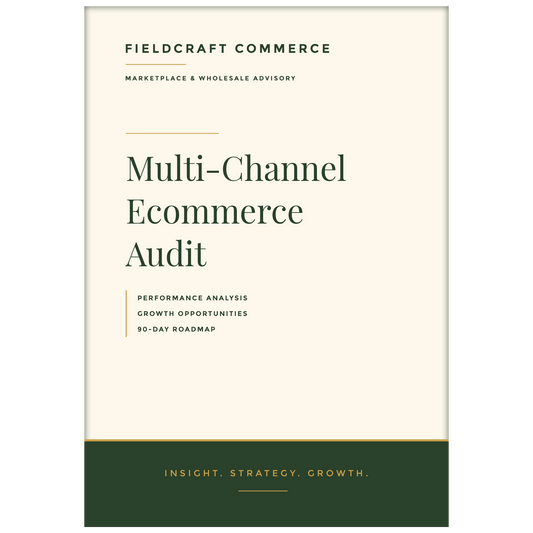 Multi-Channel Ecommerce Audit report cover by Fieldcraft Commerce